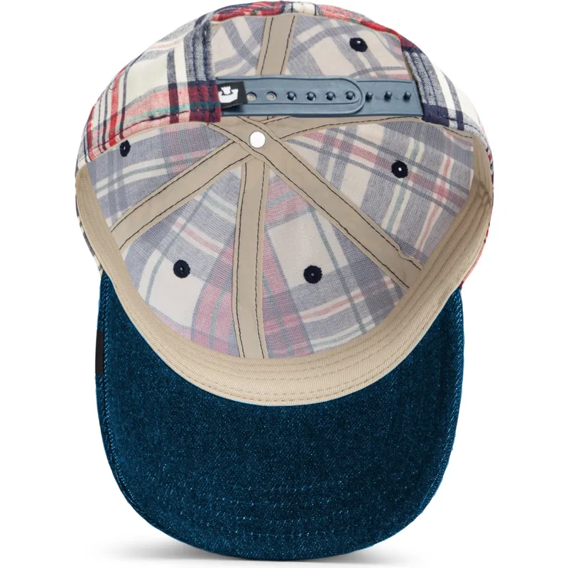 goorin-bros-curved-brim-raised-in-a-barn-papa-cap-madras-the-farm-marinebla-og-rod-snapback-kasket
