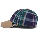 goorin-bros-curved-brim-hardly-working-papa-cap-madras-the-farm-marinebla-og-brun-snapback-kasket