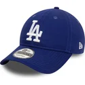 petten-gebogen-blauw-verstelbaar-9twenty-league-essential-van-los-angeles-dodgers-mlb-van-new-era