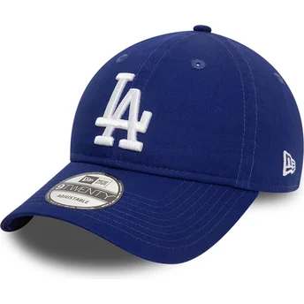 Justerbar blå buet kasket 9TWENTY League Essential fra Los Angeles Dodgers MLB fra New Era