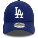 petten-gebogen-blauw-verstelbaar-9twenty-league-essential-van-los-angeles-dodgers-mlb-van-new-era