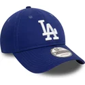 petten-gebogen-blauw-verstelbaar-9twenty-league-essential-van-los-angeles-dodgers-mlb-van-new-era