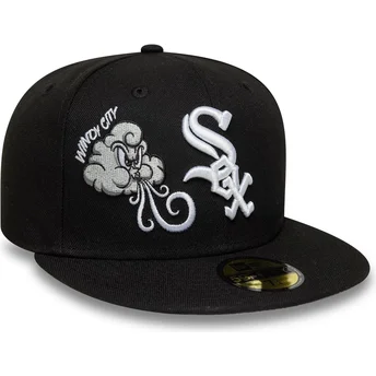 Chicago White Sox MLB New Era 59FIFTY Food Icon Windy City sort justerbar flad kasket