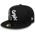 gorra-plana-negra-ajustada-59fifty-food-icon-windy-city-de-chicago-white-sox-mlb-de-new-era