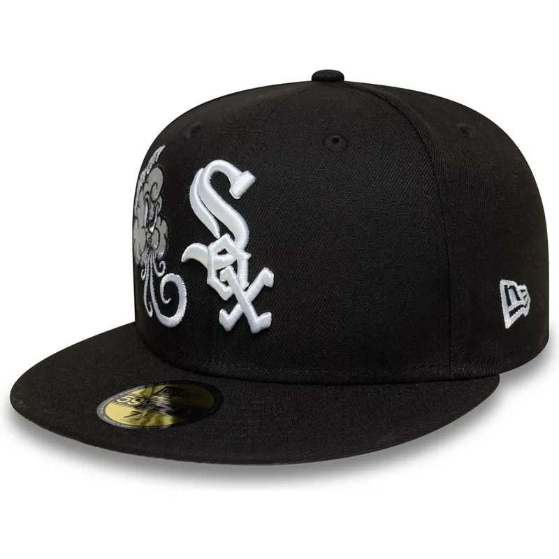 svart-platt-keps-justerad-59fifty-food-icon-windy-city-fran-chicago-white-sox-mlb-av-new-era