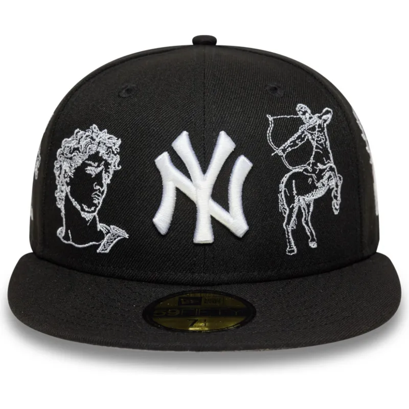 petten-plat-zwart-aangepast-59fifty-mythical-van-new-york-yankees-mlb-van-new-era