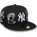 petten-plat-zwart-aangepast-59fifty-mythical-van-new-york-yankees-mlb-van-new-era