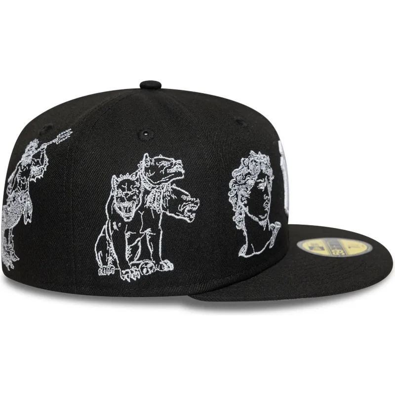petten-plat-zwart-aangepast-59fifty-mythical-van-new-york-yankees-mlb-van-new-era