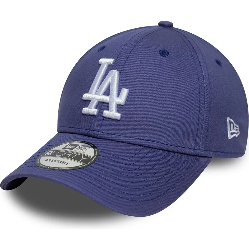 violette-verstellbare-curved-cap-9forty-league-essential-der-los-angeles-dodgers-mlb-von-new-era