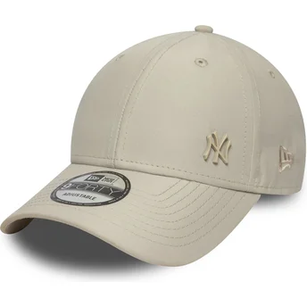 Gorra curva beige ajustable 9FORTY Tonal Flawless de New York Yankees MLB de New Era