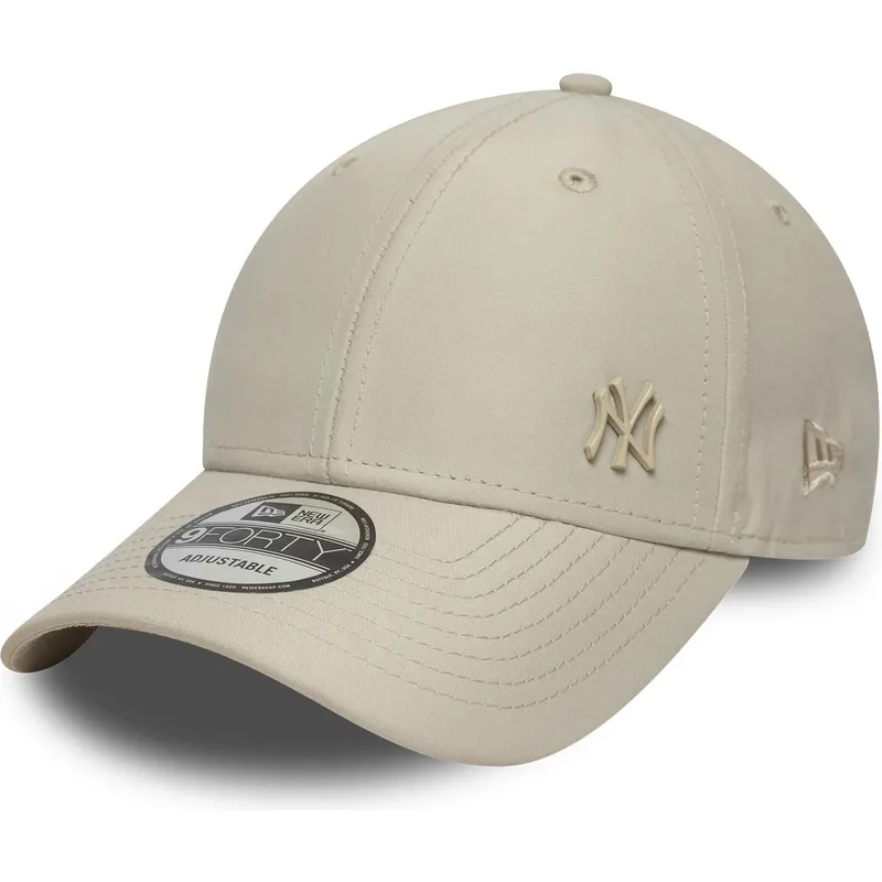 petten-gebogen-beige-verstelbare-band-9forty-tonal-flawless-van-new-york-yankees-mlb-van-new-era