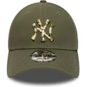gorra-curva-verde-ajustable-9forty-seasonal-infill-de-new-york-yankees-mlb-de-new-era
