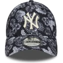 new-era-new-york-yankees-mlb-9forty-justerbar-sort-kurvet-kasket-med-all-over-print