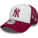 cappellino-trucker-bianco-e-rosso-con-logo-rosso-e-frame-world-series-dei-new-york-yankees-mlb-di-new-era