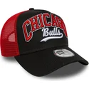 petten-gebogen-zwart-snapback-e-frame-script-van-chicago-bulls-nba-van-new-era