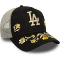 cappellino-trucker-nero-a-frame-floral-icon-dei-los-angeles-dodgers-mlb-di-new-era