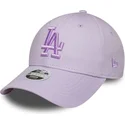 gorra-curva-violeta-ajustable-para-mujer-con-logo-violeta-9forty-league-essential-de-los-angeles-dodgers-mlb-de-new-era