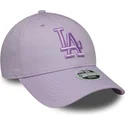 gorra-curva-violeta-ajustable-para-mujer-con-logo-violeta-9forty-league-essential-de-los-angeles-dodgers-mlb-de-new-era