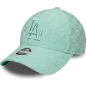 gorra-curva-verde-ajustable-para-mujer-9forty-floral-towelling-de-los-angeles-dodgers-mlb-de-new-era