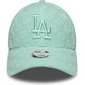 gorra-curva-verde-ajustable-para-mujer-9forty-floral-towelling-de-los-angeles-dodgers-mlb-de-new-era