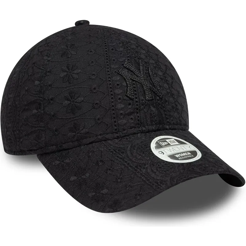 petten-gebogen-zwart-verstelbaar-9twenty-broderie-van-new-york-yankees-mlb-van-new-era