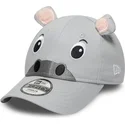 9forty-new-era-verstellbare-graue-kinderkappe-mit-gebogenem-schirm-animal