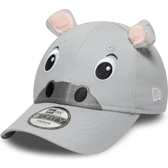 Szara regulowana czapka z daszkiem dla chłopca 9FORTY Animal New Era