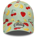 gron-justerbar-buet-kasket-til-dreng-9forty-all-over-print-fruit-fra-new-era