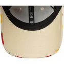 buet-beige-justerbar-kasket-til-dreng-9forty-all-over-print-fruit-fra-new-era