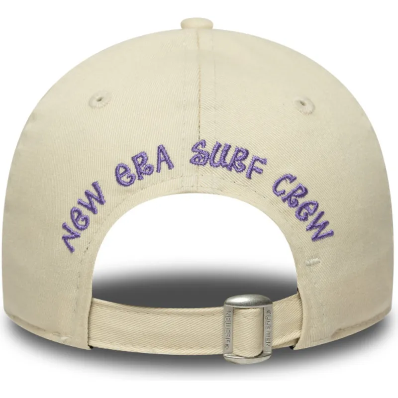 bojd-beige-justerbar-keps-for-barn-9twenty-surf-crew-fran-new-era