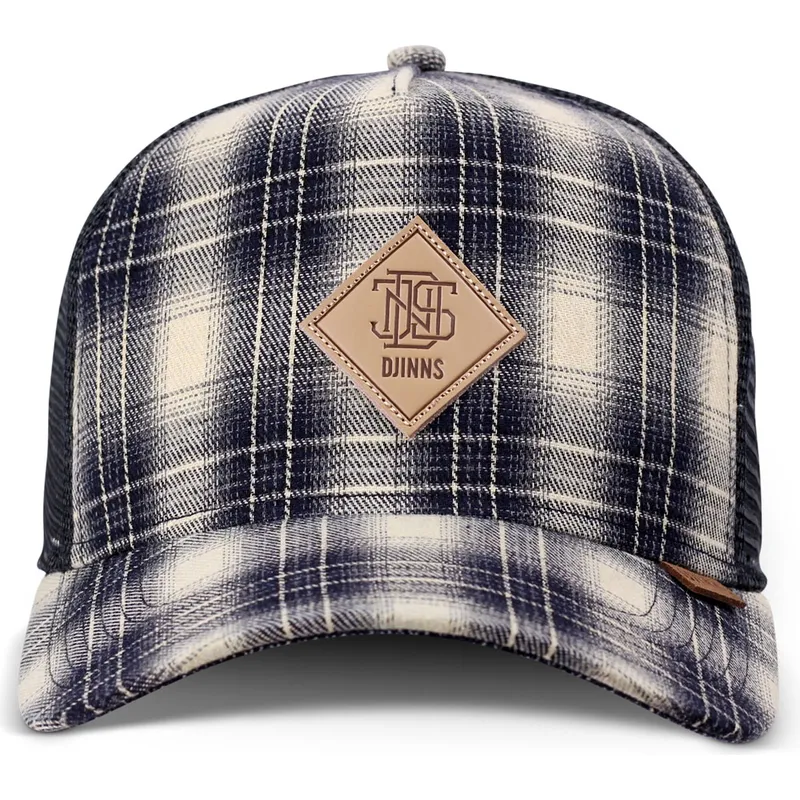 petten-gebogen-blauw-snapback-check-hft-denim-wishy-van-djinns