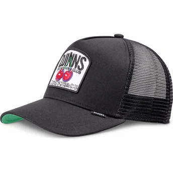 Petten gebogen zwart snapback van Djinns