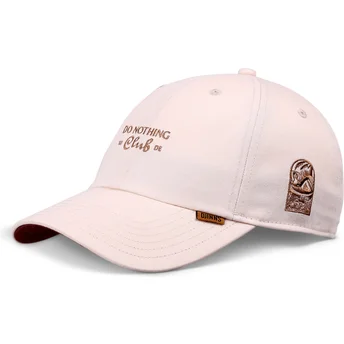 Petten gebogen beige verstelbaar Do Nothing Club DNC Bathing Girl van Djinns