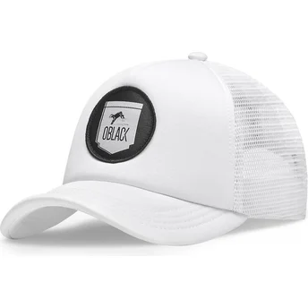Λευκό κλασικό καπέλο trucker Oblack