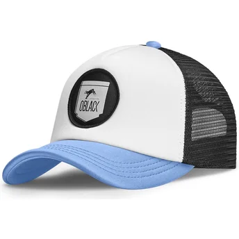 Petten gebogen blauw snapback van Oblack