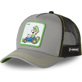 Gorra trucker gris Luigi LUI2 Super Mario Bros. de Capslab