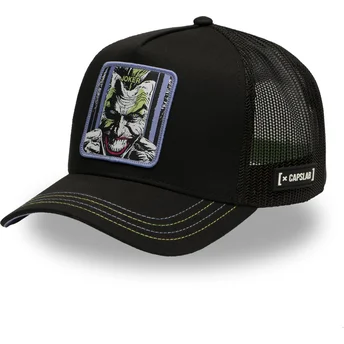 Petten gebogen zwart snapback Joker DC8 JOK DC Comics Joker DC Comics van Capslab