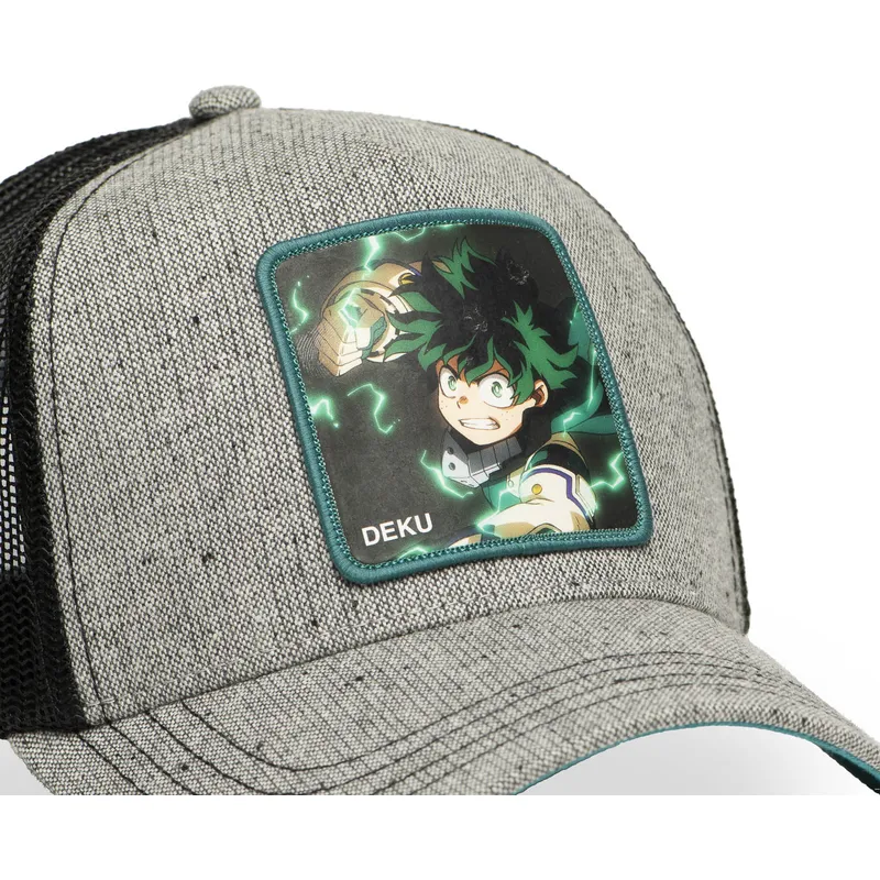 czapka-trucker-szara-izuku-midoriya-deku-mha-dek-my-hero-academia-od-capslab