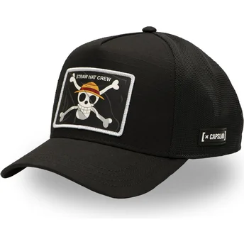 Gorra trucker negra Straw Hat Pirates OP5 FLA One Piece de Capslab