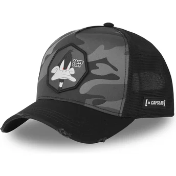 Graue Trucker-Cap Daffy Duck LOO11 DAF Looney Tunes von Capslab