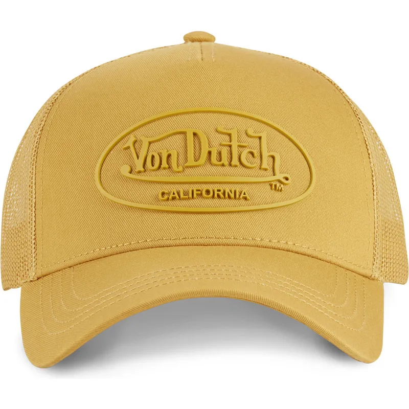 petten-gebogen-geel-snapback-van-von-dutch