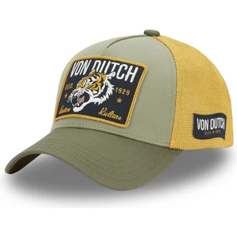Cappello trucker verde e giallo WILD02 di Von Dutch