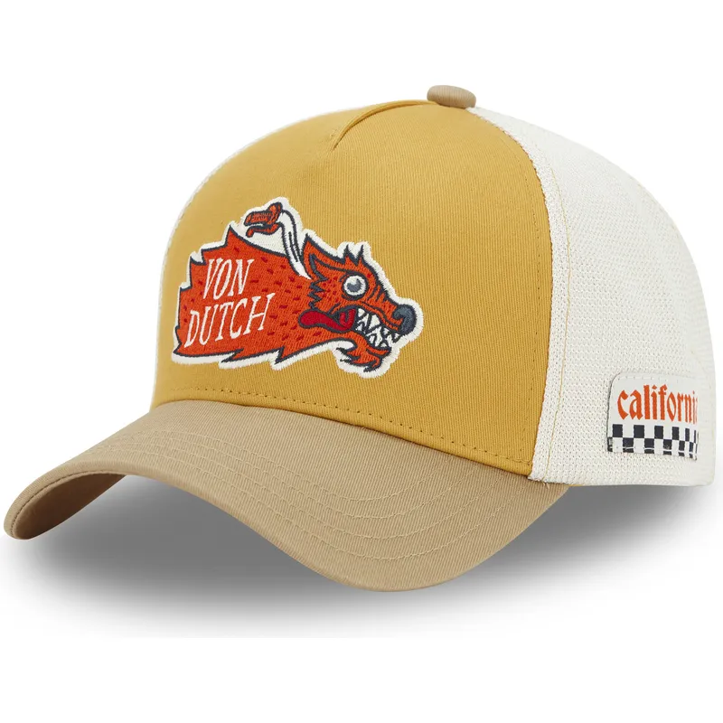 trucker-cap-braun-und-weiss-wild05-von-von-dutch