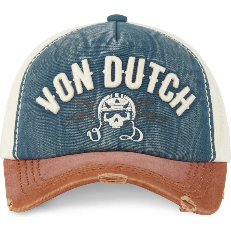 snapback-multicolore-con-visiera-curva-xavier02-di-von-dutch