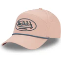 gorra-curva-rosa-ajustable-cord03-de-von-dutch