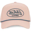 gorra-curva-rosa-ajustable-cord03-de-von-dutch