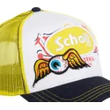 von-dutch-x-schott-nyc-patch-hvid-gul-og-sort-trucker-cap