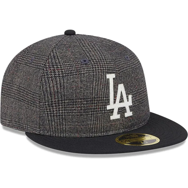 czarna-dopasowana-czapka-z-plaskim-daszkiem-59fifty-day-retro-crown-los-angeles-dodgers-mlb-new-era