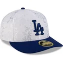 weisse-und-blaue-anliegende-flat-cap-59fifty-day-low-profile-der-los-angeles-dodgers-mlb-von-new-era