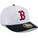 petten-plat-marineblauw-fitted-59fifty-day-low-profile-van-boston-red-sox-mlb-van-new-era